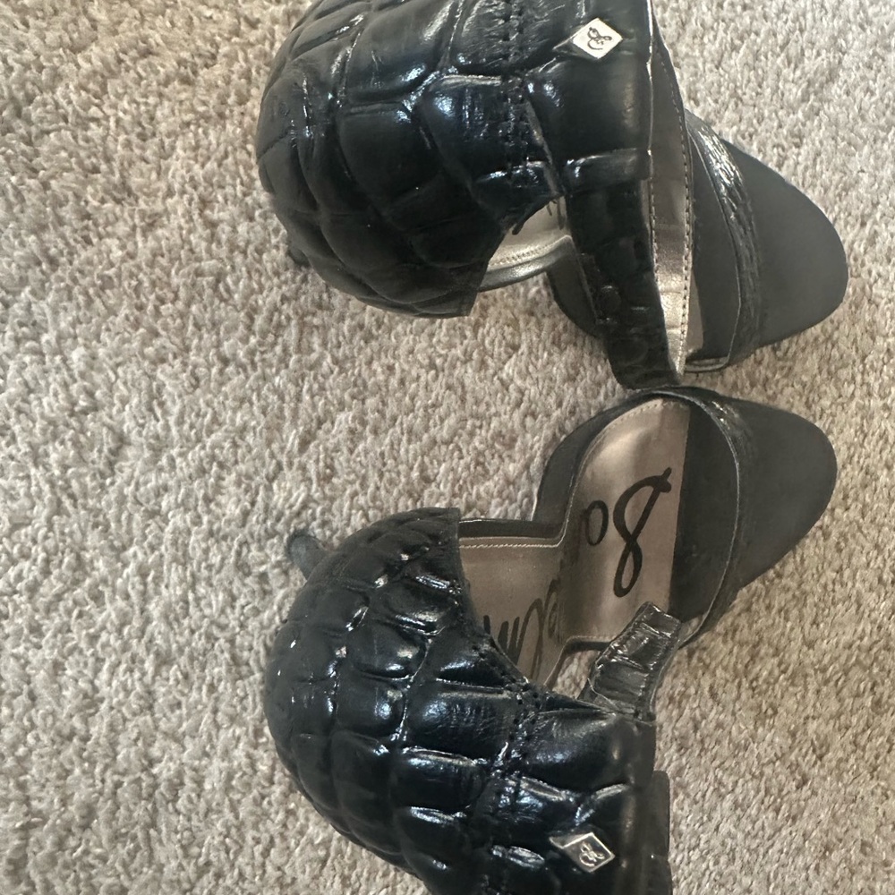 Sam Edelman Black Strappy Heels - Picture 3 of 3